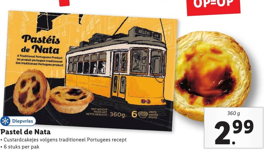 Pastel de Nata 360g aanbieding bij Lidl