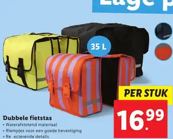Lidl Dubbele fietstas aanbieding