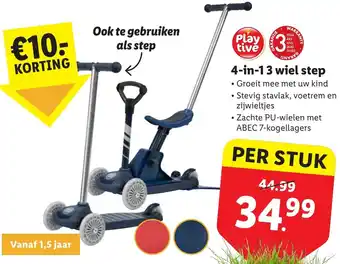 Lidl 4-in-13 wiel step aanbieding