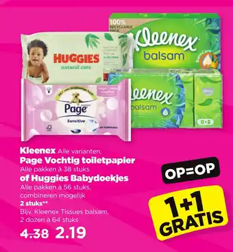 PLUS Kleenex Tissues balsam aanbieding