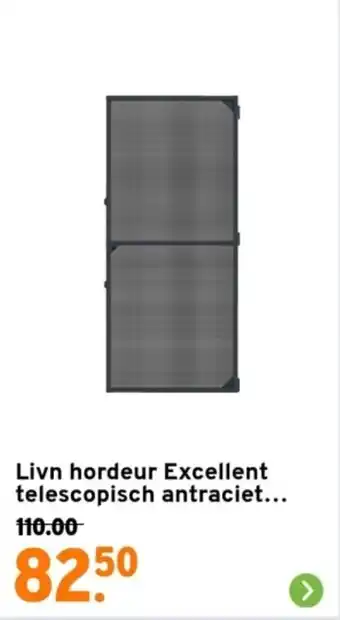 GAMMA Livn hordeur Excellent telescopisch antraciet….. aanbieding