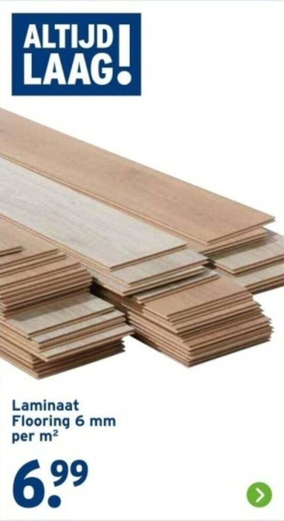 Laminaat Flooring 6 mm per m² aanbieding bij GAMMA
