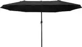 Bol.com Outsunny Parasol met zwengel tuinparasol dubbele marktparasol 84D-031V01 aanbieding