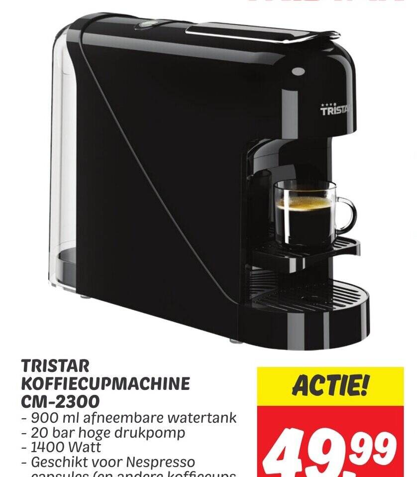 Tristar espresso machine RVS 850 watt - Te Velde