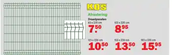 Van Cranenbroek Afrastering Draadpanelen 83 x 220 cm aanbieding