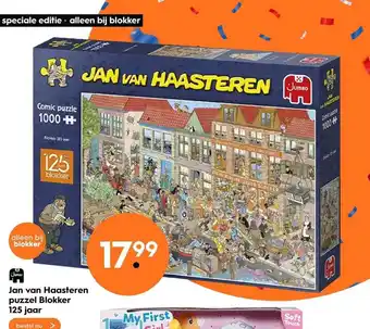 Blokker Jan van haasteren puzzel blokker 125 jaar aanbieding