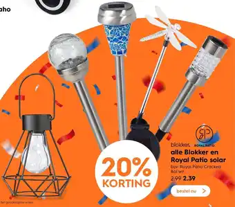 Blokker Blokker en Royal Patio solar aanbieding