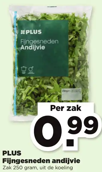 PLUS PLUS Fijnegesneden andijvie 250g aanbieding