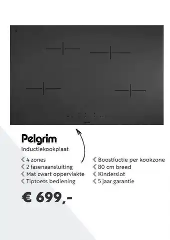 Superkeukens Pelgrim Inductiekookplaat aanbieding