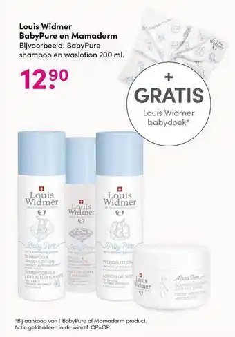 DA Louis Widmer Babypure En Mamaderm 200ml aanbieding