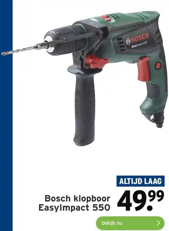 GAMMA Bosch klopboor EasyImpact 550 aanbieding