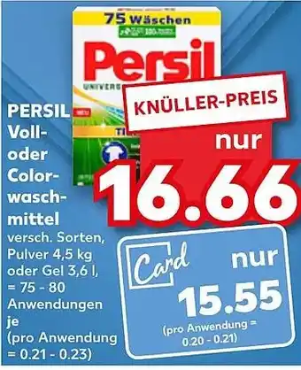 Kaufland DE Persil aanbieding