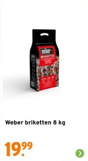 GAMMA Weber briketten 8 kg aanbieding