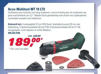 Probin Accu-Multitool MT 18 LTX aanbieding