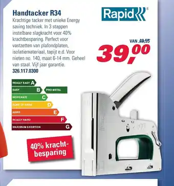 Probin Handtacker R34 aanbieding