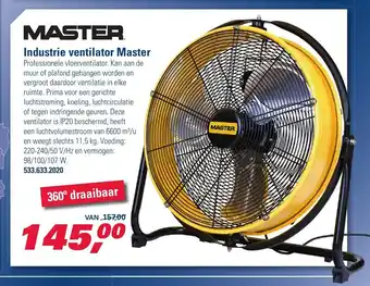 Probin Industrie Ventilator Master aanbieding