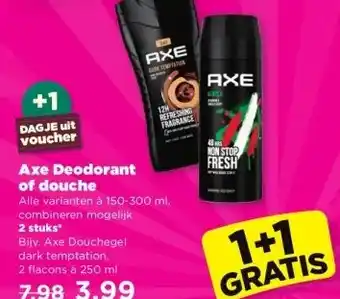 PLUS Axe Deodorant aanbieding