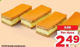 PLUS PLUS Oranje tompoucen aanbieding