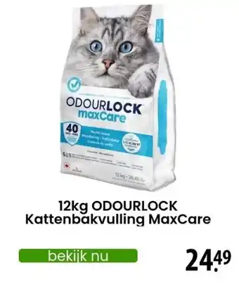 Zooplus 12kg ODOURLOCK Kattenbakvulling MaxCare aanbieding