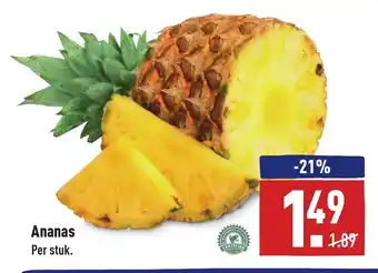 ALDI Ananas per stuk aanbieding