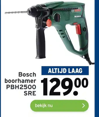 GAMMA Bosch boorhamer PBH2500SRE aanbieding