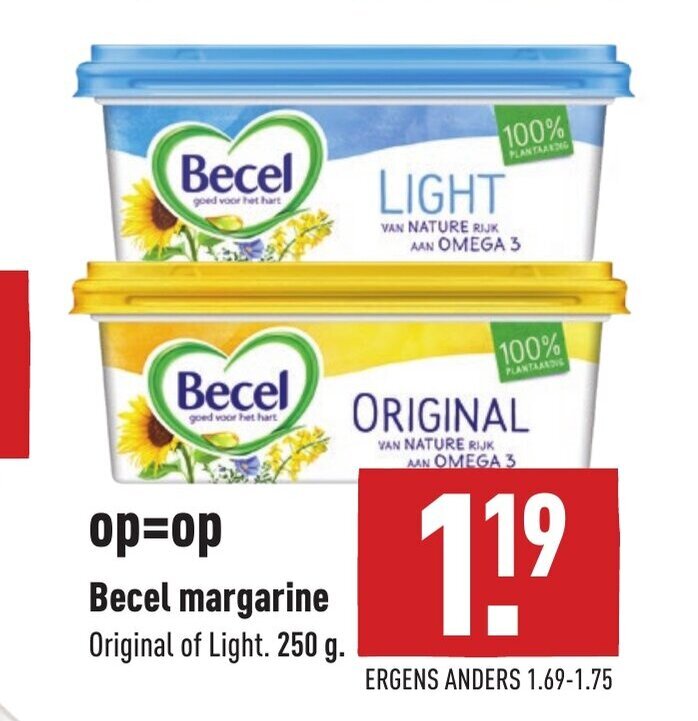 Becel Margarine 250g aanbieding bij ALDI