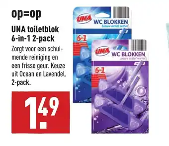 ALDI UNA Toiletblok 6-in-1 2-Pack aanbieding