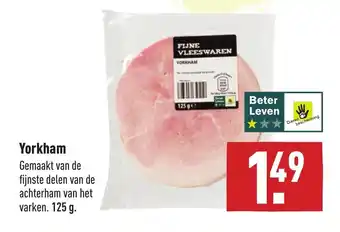 ALDI Yorkham 125g aanbieding