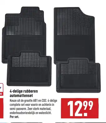 ALDI 4-Delige Rubberen Automattenset aanbieding