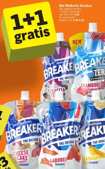 Albert Heijn Alle Melkunie Breaker 200g aanbieding