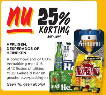 Jumbo AFFLIGEM, DESPERADOS OF HEINEKEN aanbieding