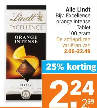 Albert Heijn Alle Lindt aanbieding