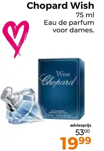 Trekpleister Chopard Wish 75 ml aanbieding