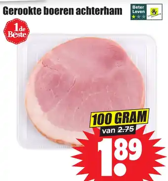 Dirk Gerookte boeren achterham 100 gram aanbieding