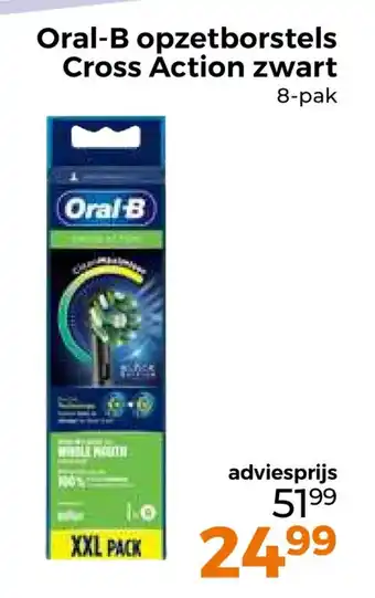 Trekpleister Oral-B opzetborstels Cross Action zwart aanbieding