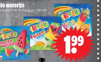 Dirk Pirulo waterijs aanbieding