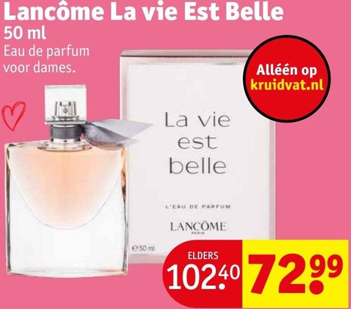 Lancôme La vie Est Belle 50 ml aanbieding bij Kruidvat