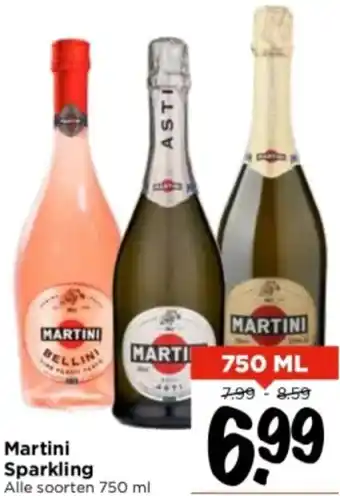 Vomar Voordeelmarkt Martini Sparkling 750ml aanbieding