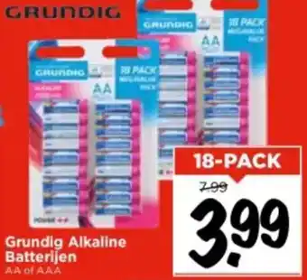 Vomar Voordeelmarkt Grundig Alkaline Batterijen aanbieding