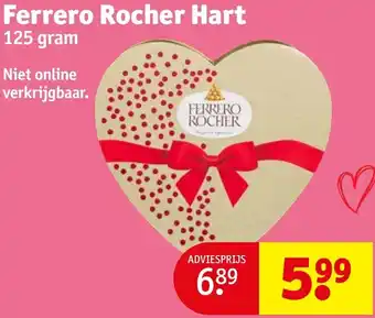 Kruidvat Ferrero Rocher Hart 125g aanbieding