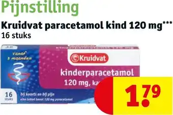 Kruidvat paracetamol kind 120 mg aanbieding