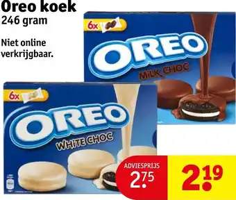 Kruidvat Oreo koek 246 gram aanbieding