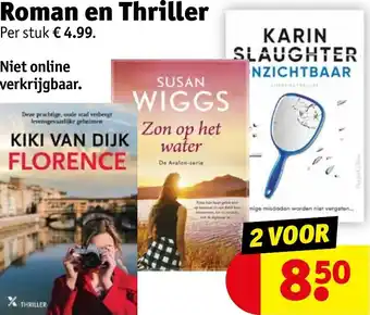 Kruidvat Roman en Thriller aanbieding