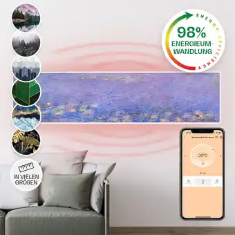 Bol.com Klarstein Wonderwall Air Art Smart Infrarood Verwarmingspaneel - Infrarood Verwarming Met Thermostaat - Bedienbaar Met App -  aanbieding