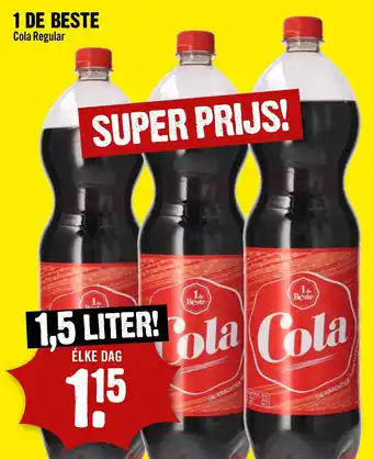 Dirck 3 1 DE BESTE Cola Regular 1.5L aanbieding