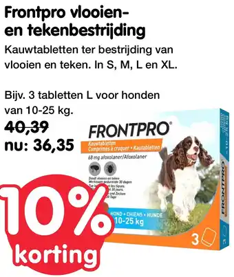 Jumper Frontpro vlooien en tekenbestrijding aanbieding