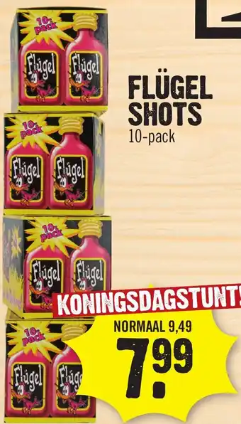 Super Dirck 3 FLÜGEL SHOTS 10-pack aanbieding