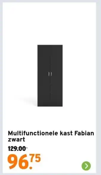 GAMMA Multifunctionele kast Fabian zwart aanbieding