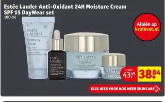 Kruidvat Estée Lauder Anti-Oxidant 24H Moisture Cream SPF 15 DayWear set aanbieding