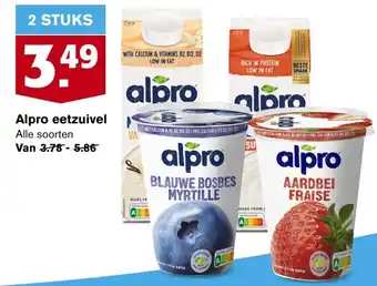 Hoogvliet Alpro eetzuivel aanbieding